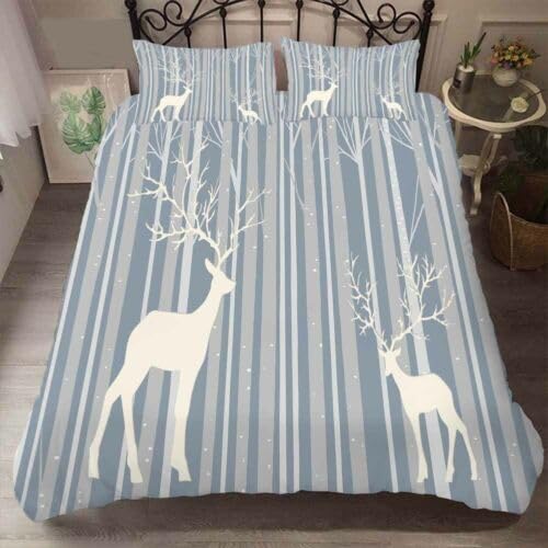 Parure de lit 90x190 Wapiti Gris pour transformer la chambre enfant