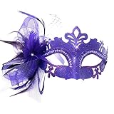 STORM BUY ] Lady/Women/Girls Costume Mask Feather Masquerade Mask Halloween Mardi Gras Cosplay Party
