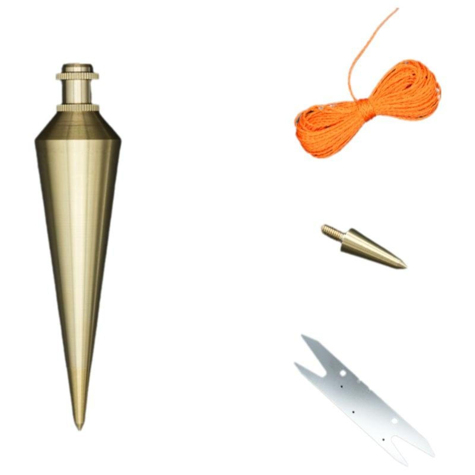 Brass Plumb Weight, Sturdy Measuring Tool, Construction, Woodworking, DIY 0.335kg Stainless Steel-picture-22