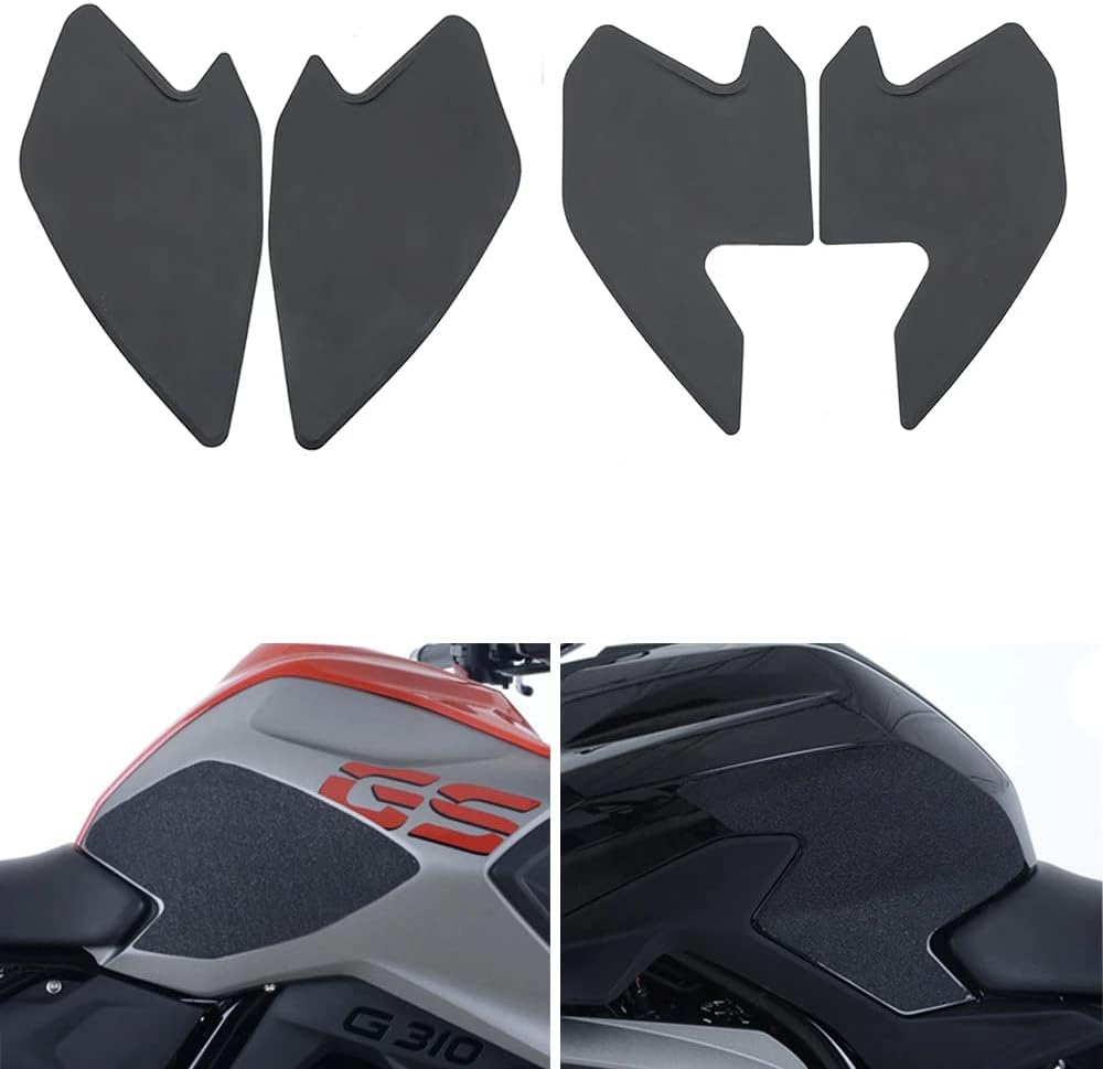 Protège-Réservoir Antidérapant Moto – Adhésif Caoutchouc Noir – Pour Yamaha YZF R6 2008-2014 – Améliore La Prise Des Genoux