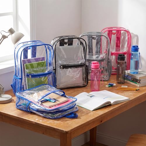 Geetery 24 Pcs Clear Backpack and Water Bottle Set, 12 Sets, Multicolor Kit by Geetery - Used condition - Image 5