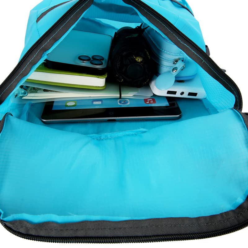 Mochila deportiva ligera y resistente al agua 20L gris miniatura 5