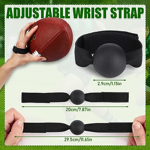 TOBWOLF 4PCS American Football Catching Trainer Band, Rugby Football Catching Receiver Trainers, Football Receiving Training, Volleyball Catching Training Hand Strap Beginner Practice Fingertip