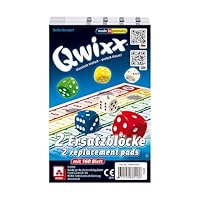 NSV - 4016 - QWIXX - Ersatzblöcke 2er Set - Würfelspiel