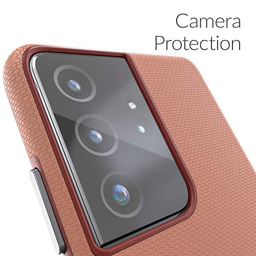 Image of Crave Dual Guard for Galaxy S21 Ultra Case, Shockproof Protection Dual Layer Case for Samsung Galaxy S21 Ultra, S21 Ultra 5G (6.8 inch) - Blush