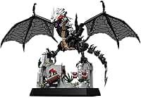 Menbis Narwhals Kit de construção MOC Dragon & Fantasy Castle com torre de dados, modelo de exibição modular, conjunto de blocos de 8 mm compatível com técnicas para colecionadores (preto)