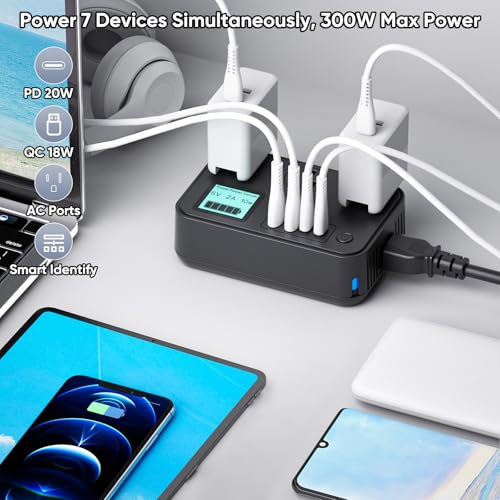 Voltage Converter with PD20W+QC18W, 220v to 110v Converter 300W Universal Travel Adapter Power Converter Canada to Europe,UK,AU,Asia 150+ Countries - Travel Pouch Included by Elaifam - Image 3