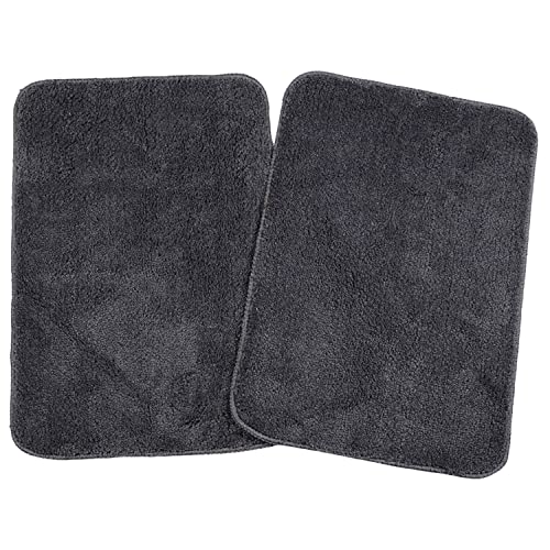 SARAL-HOME-EASY-LIVING-Saral-Home-Microfiber-Anti-Skid-Bath-Mat-Pack-of-2-Grey-35X50-Cm SARAL HOME EASY LIVING Saral Home Microfiber Anti Skid Bath Mat Pack of 2 (Grey, 35X50 Cm)