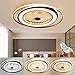 N / A Wentylator sufitowy LED, 60 W, niewidoczna lampa z wentylatorem, zimna i ciepła, lampa sufitowa z oświetleniem, do sypialni, sufitu sufitowego, ściemniana, do salonu, z pilotem zdalnego sterowania, do pokoju dziecięcego