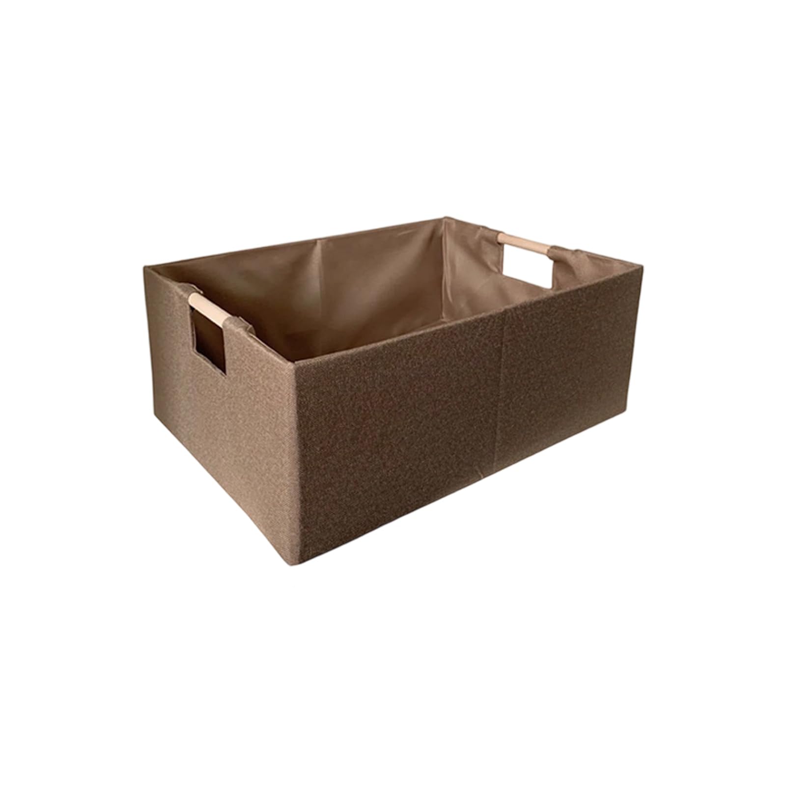 Multipurpose Linen Organizers Box Sturdy Cardboard Structure Comfortable Wood Grip Designs Sturdy Fabric Desktop Organizers Basket