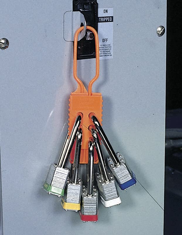 Image of Brady 99668 Nylon, 7 inch Height, 1-3 /4 inch Width, Orange Color Lockout Hasp