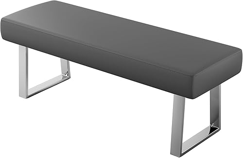 Miniatura 7 de jiexi Banco de dormitorio, banco tapizado con extremo de cama, banco pequeño de esquina para interiores, banco de cocina con patas de metal, para