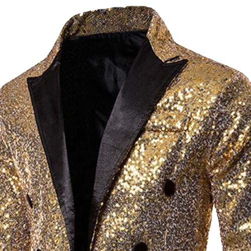 Sequin Tailcoat for Men's Sparkly Party Disco Wedding Tuxedo Casual Shawl Lapel Shiny Suit Jackets2