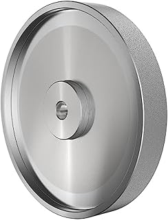 VENEKA 1 PCS CBN Grinding Wheel 6 Inch Dia X 1 Inch Wide X 1/2 Inch Bore for Sharpening Woodturning Tools,Bench Grinders (180 Grit)