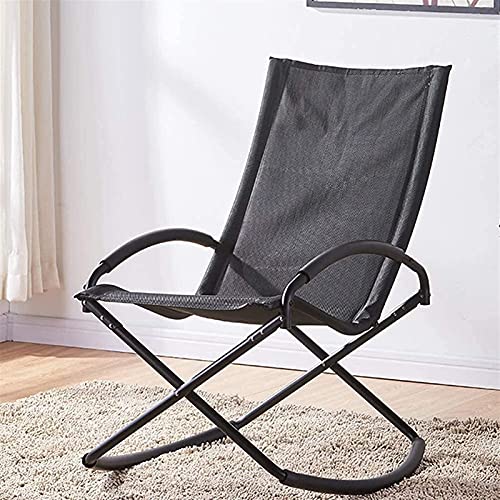 HUAXUE Cadeira dobrável de jardim, cadeira de balanço dobrável, cadeira de balanço confortável e rel