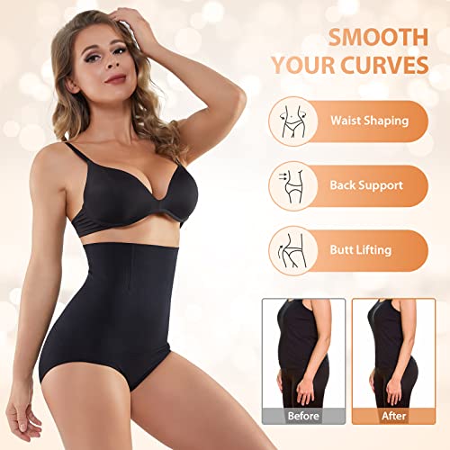 Body Shaper for Women,High Waisted Tummy Firm Control Slimming Waist Panties4