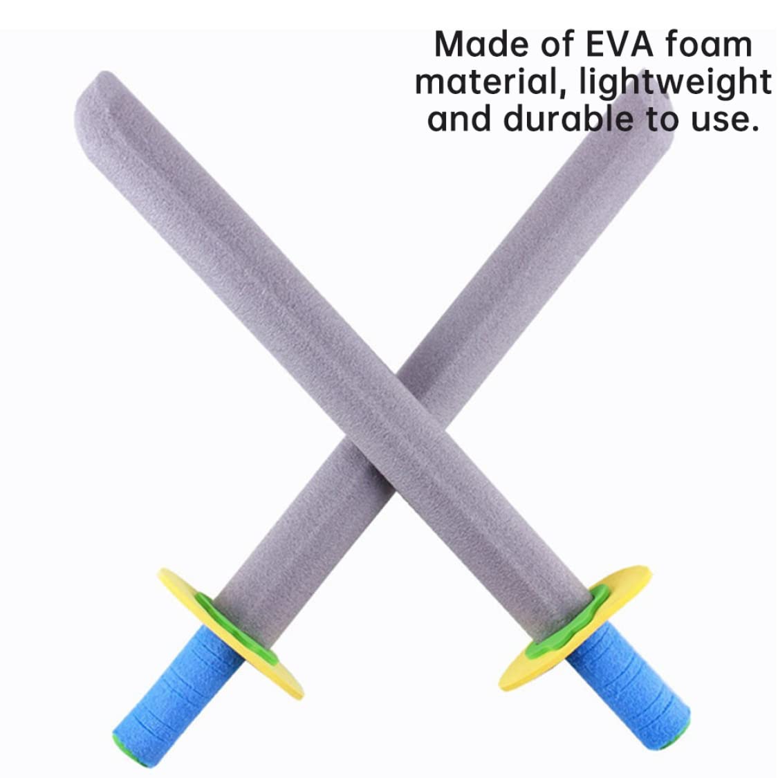 Espada de espuma para niños 4 pcs 21 inch de largo juguete de espuma Eva espada de seguridad suave e impermeable espada de cosplay para accesorios de actuación de jardín de infantes espada de juguete