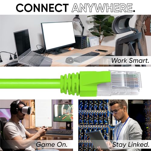 Image of Mr. Tronic 100m Cat 6 Ethernet Cable (Green, 100 Meters, Compatible with Routers, Modems, Switches, Smart TVs, PCs, Laptops, Phones, 4K HDTVs, Video Game Consoles)