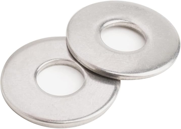 5/16" x 0.688"OD Flat Washer, 18-8 (304) Stainless Steel Washers Flat, 100PCS