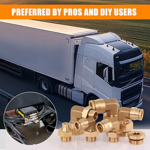 Codo macho DOT PLC de latón 1/2 x M22 repuesto Volvo 20462690 pack de 2 piezas 7