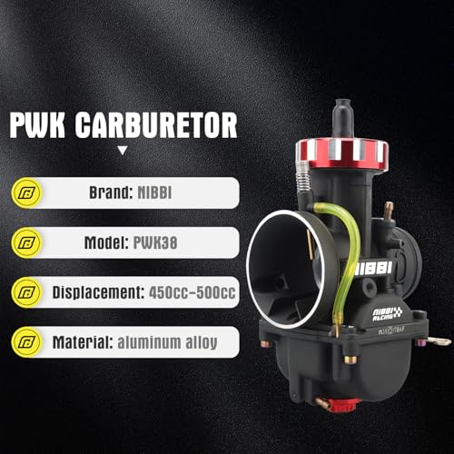 Image of NIBBI PWK 38mm Carburetor with Three Main Jets and One Pilot Jet of Performance Racing Carburetor for Replace Keihin or mikuni Carburetors