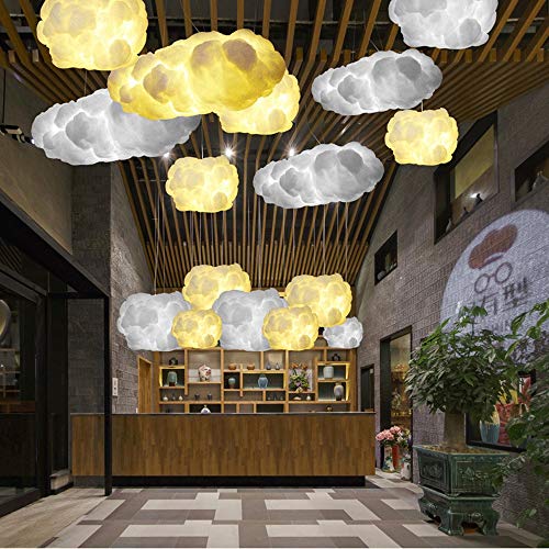 Lanterne de nuage adaptee au salon avec eclairage tricolore reglable - 6