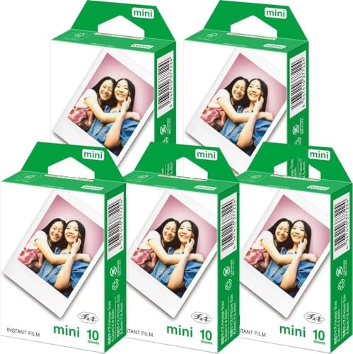 �x�m�t�C���� �`�F�L�p�t�B���� instax mini 10��×5�p�b�N�i���v50���j�t�W�t�B���� �C���X�^���g�t�B���� �`�F�L�Ή� mini�t�B���� �ʃ����ł��n�Ή��iinstax mini��p�j5���Z�b�g