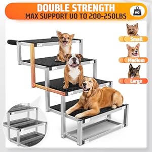   Gimars-Ultra-Sturdy-Extra-Wide-Dog-Car-Ramp-for-Large-Dogs-Adjustable-Height-for-Senior-Dogs-with-ACL-Lightweight-Aluminum-Foldable-Pet-Ramp-for-High-Beds-SUV-Jeep-Trucks-20-Inches