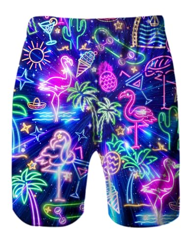 Ahegao Men's Swim Trunks Quick Dry 3D Printed Beach Board Shorts with Pockets Cool Mesh Lining Bathing Suits2