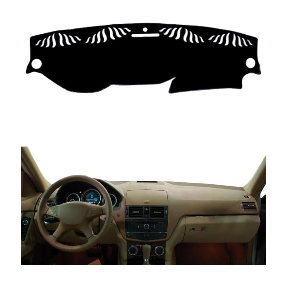 Car Dashboard Cover für Mercedes Benz C-Class W204 2011-2014, rutschfeste Armaturenbrettabdeckung Sonnenschutz Armaturenbrettmatte Armaturenbrett Abdeckung,normal-B/LHD