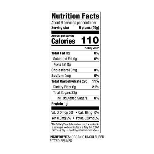 Vista 11 de Made In Nature Ciruelas secas orgánicas, 6 onzas (paquete de 6) – Snack vegano de frutas secas sin OMG