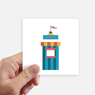Amazing Funny Park Ticketing Illustration Sticker Square Waterproof Stickers Wallpaper Car Decal