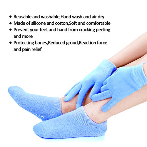 Gel Moisturizing Spa Gloves and Socks Set Repair Heal Eczema Cracked