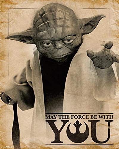 Pyramid International Star Wars Yoda May The Force be with You Cool Wall Decor Art Print Poster 16x20