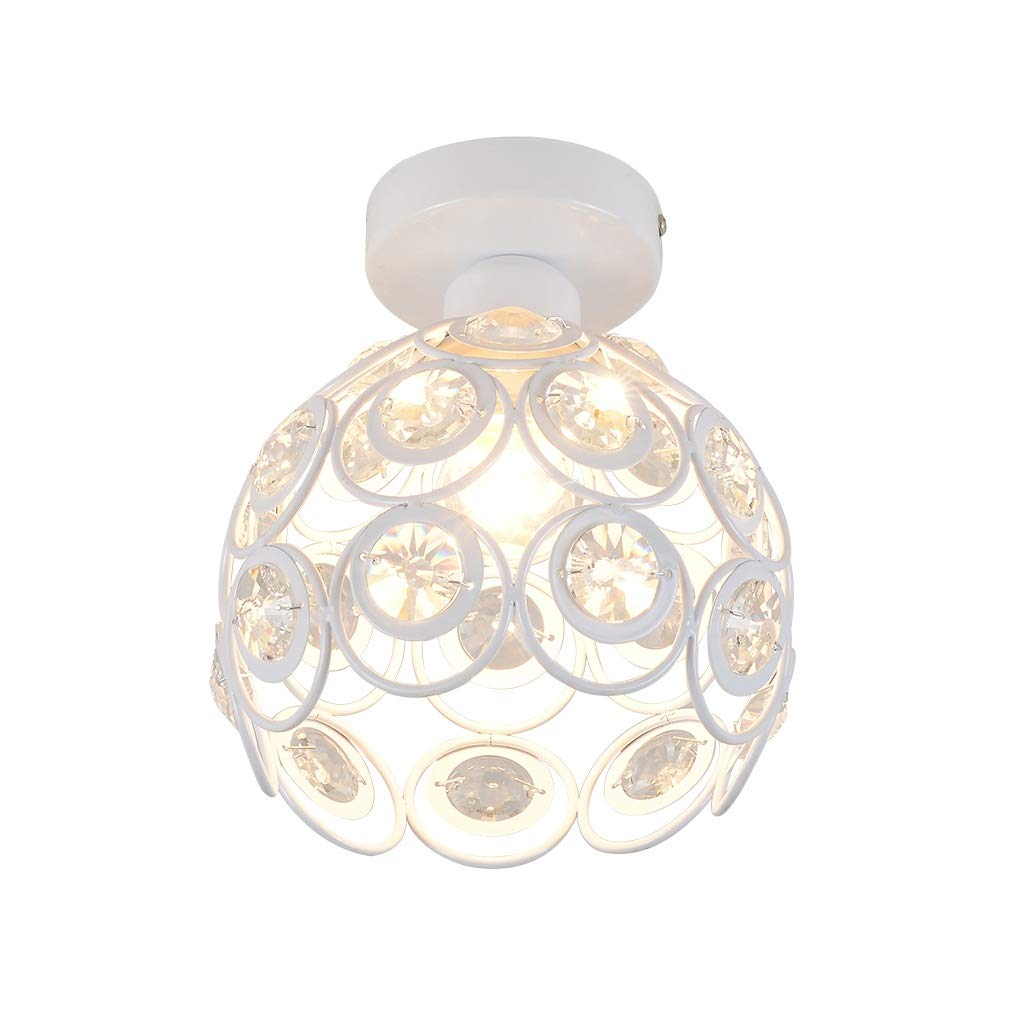 HynJGih Home Staircase Hall Corridor Aisle Crystal Light Simple and Modern Creative(White,Monochrome)