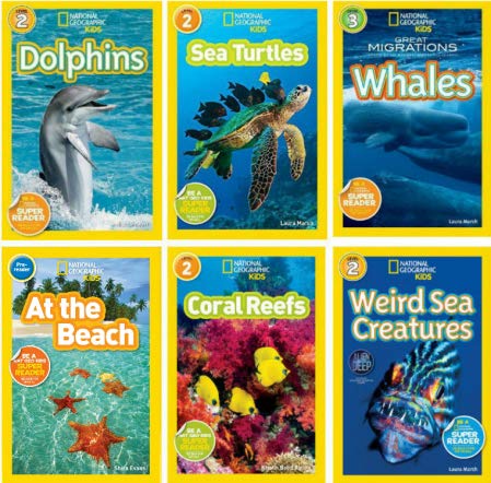 25+ of the Best Ocean Books for Kids 49 national geographic kids ocean life six book set : weird sea creatures, dolphins,coral reefs, at the beach, sea turtles, great migrations: whales