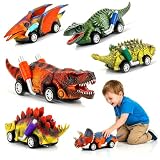 Stfitoh Toys for 2 3 4 5 6 Year Old Boys Girls, Dinosaur Toys for Boy Age 2-6 Year Old Kids Dino Cars Toy Gifts for Boys Age 2 3 4 5 6 Toddler Toy Birthday Easter Gifts for Kids