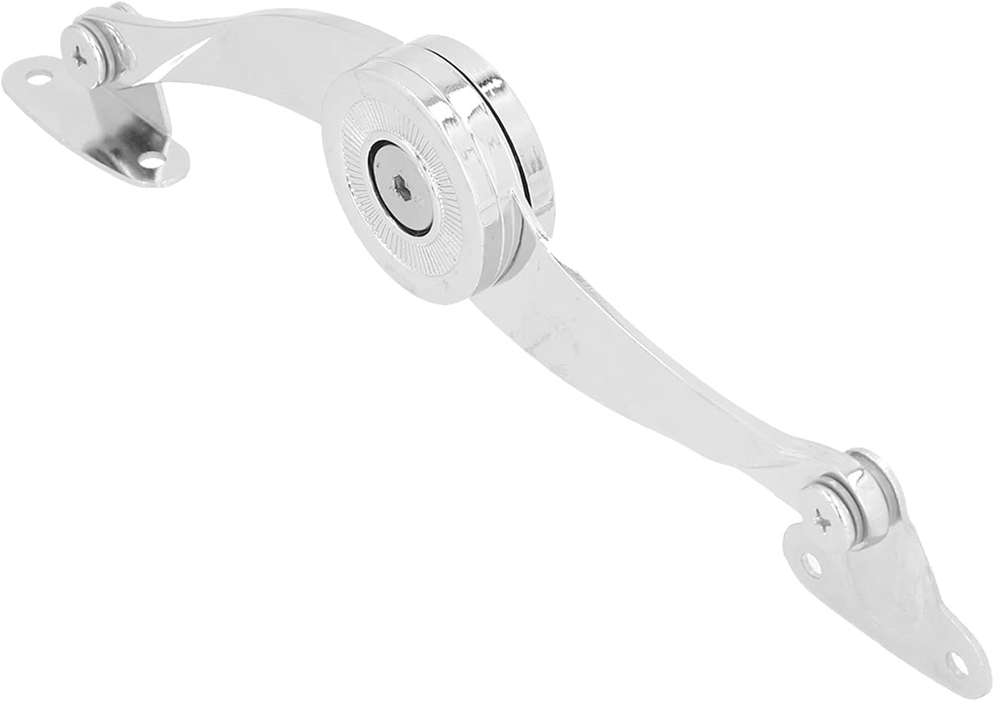 Generic Lid Support Hinge, Adjustable Friction Pressure Zinc Alloy Buffer Damper with Upward Door Open Angle 70 90 100 Degrees, for Furniture Wardrobe Cabinet Door Hardware