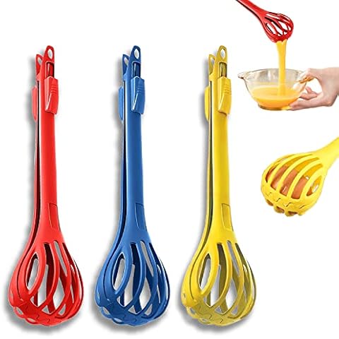 Handbuch Ei Schneebesen, 3 Stück Manuelle Eier Schneebesen Cover