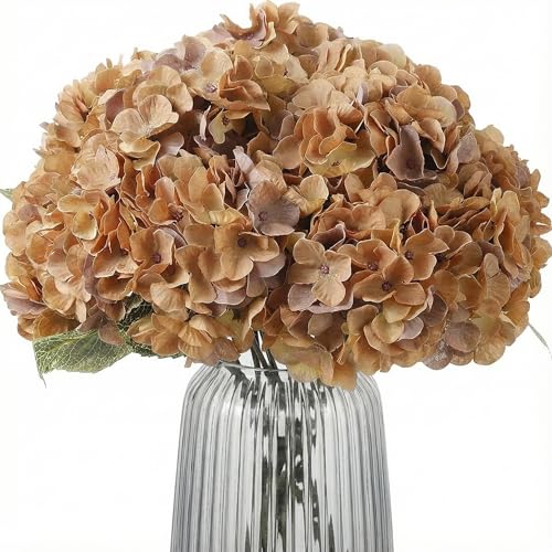 Blooming Paradise 2Bouquets Artificial Fake Flowers Plants Silk Hydrangea Arrangements