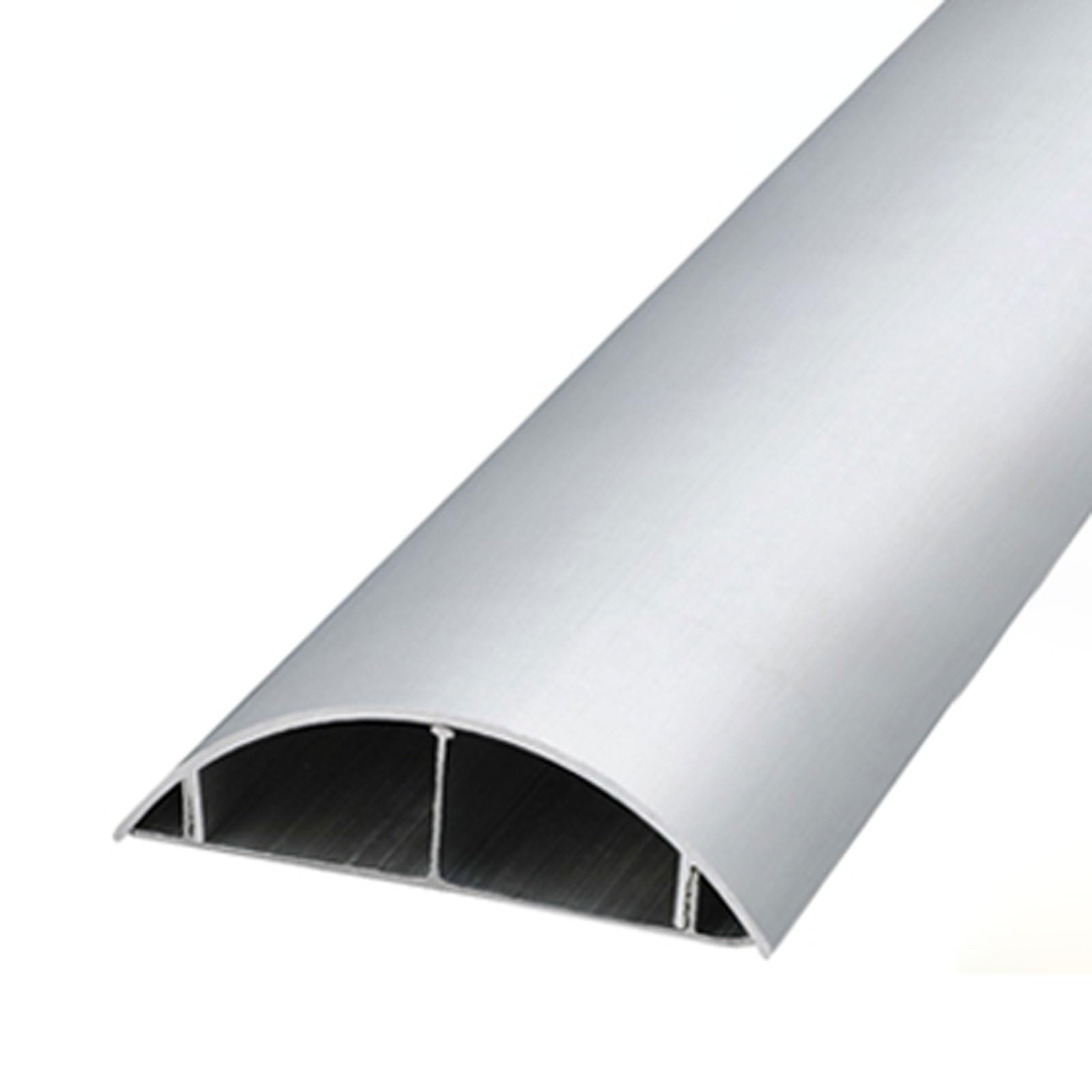 Robustweg Silver Corner Wire Hider,Aluminium Cable Duct,Half Round Cable Cover,Decorative Wire Hider,Speaker Wire Hider,Cable Cover,Cable Management,Mini+ Cable Trunking,Cable Management For Home Office