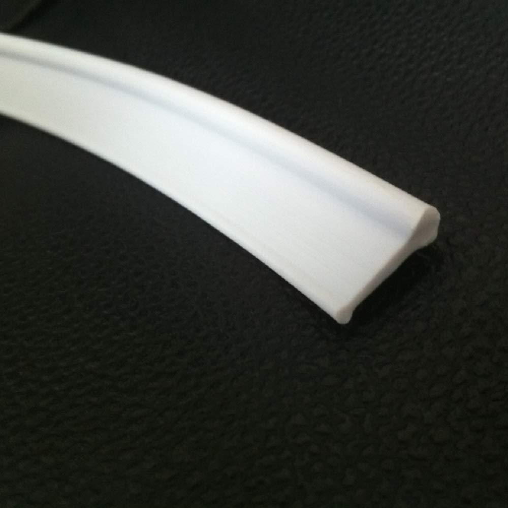 Hnnhome White Soft Shower Screen Seal Strip For Folding Doors (2.2 Meter, )
