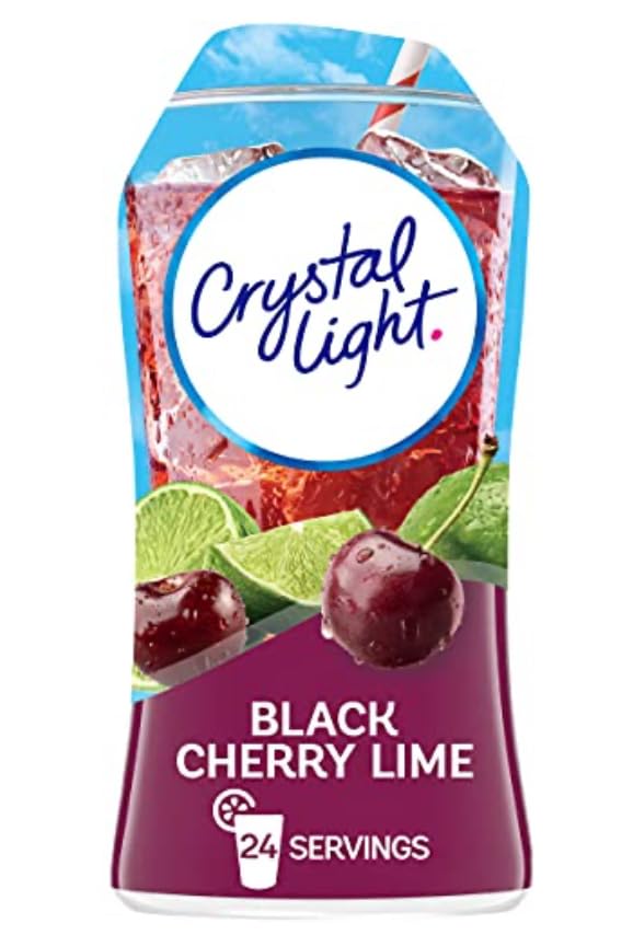 Miniatura 2 de Crystal Light Mezcla de bebida líquida sin calorías sin azúcar, cereza negra y lima, sin cafeína, 1.62 onzas líquidas