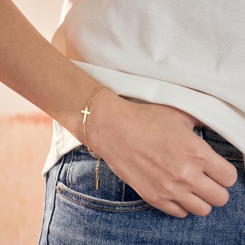 Tarsus Cross Bracelet for Women, Christian Gifts for Women, Religious Gifts Adjustable Dainty Cross Bracelet, Easter, Mother's Day, Christmas, Birthday2