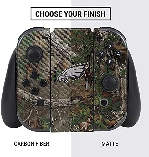 Skinit Decal Gaming Skin Compatible with Nintendo Switch Bundle - Officially Licensed NFL Philadelphia Eagles Realtree Xtra Green Camo Design