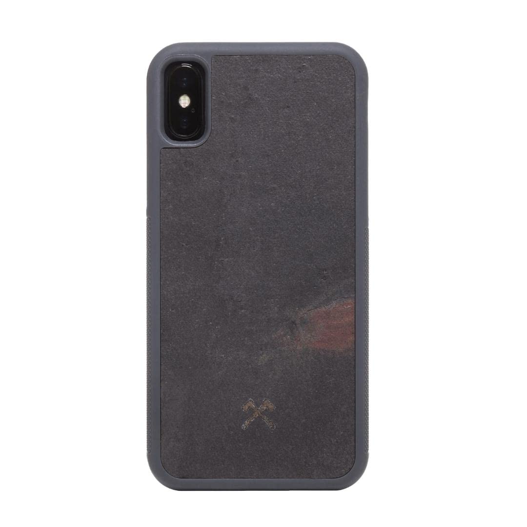 Woodcessories - Eco Bump - Cover in Pietra - Grigio Camo - iPhone 11 - Cover in Vera Pietra - Eco Case - Bumper Collection
