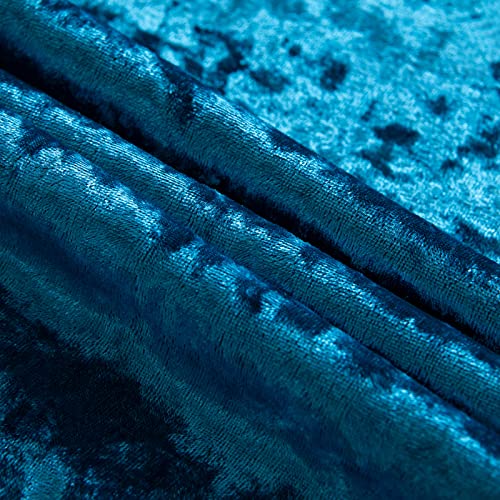 Miulee Velvet Chair Covers For Dining Room Set Of 6 Stretch Soft & Thick Crushed Velvet Chair Slipcover For Kitchen Decorative Parson Chair Seat Cover With Shimmer For Party Ceremony Dark Teal #TOP6