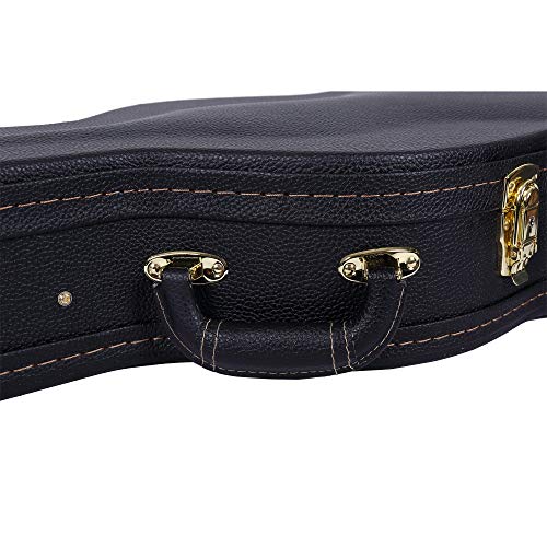 Image of Crossrock Hardshell Arch Top wood case fits SG Electric Guitars-Black(CRW600SGBK)
