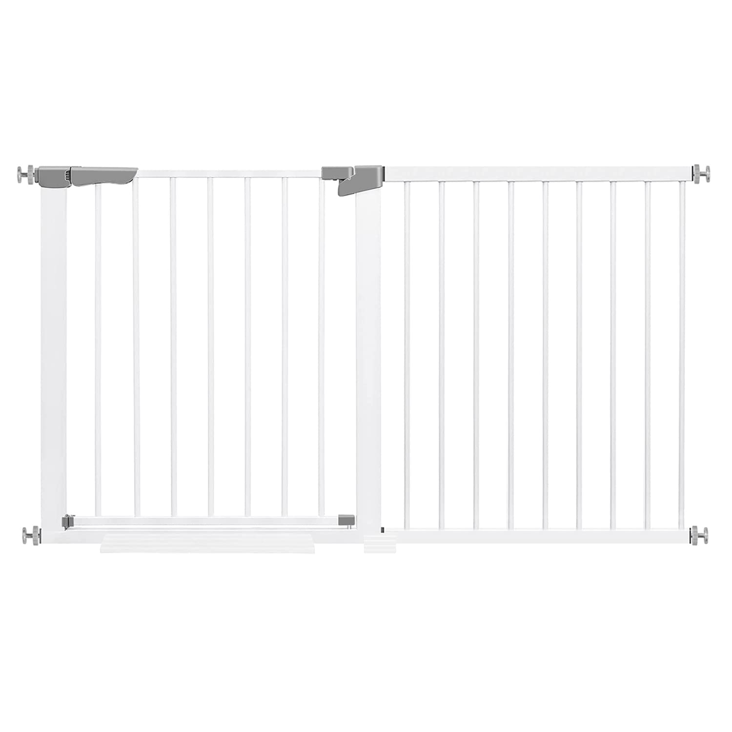 Extra Tall Baby Safety Gate Extends Up to Extra Wide, Baby Gate for Doorways Hallways, Retractable Child Gate for Stairs, Easy Fit Pet Gate, Dog Gates for The House Indoor/Outdoor, Pressure Mounted.