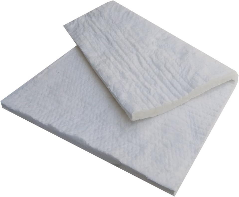 SIMOND STORE Ceramic Fiber Insulation Blanket - 2 inch x 24 inches x 36 inches - 8# Density 2400F for Fireplace, Propane Forge, Furnace, Kiln, Stove, Pizza Oven Insulation